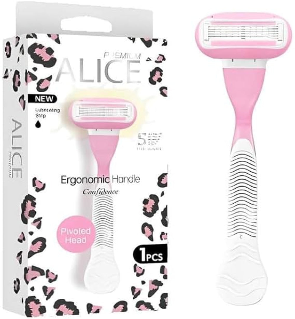 Alice Ergonomic Handle Confidence 5 Blade Pink