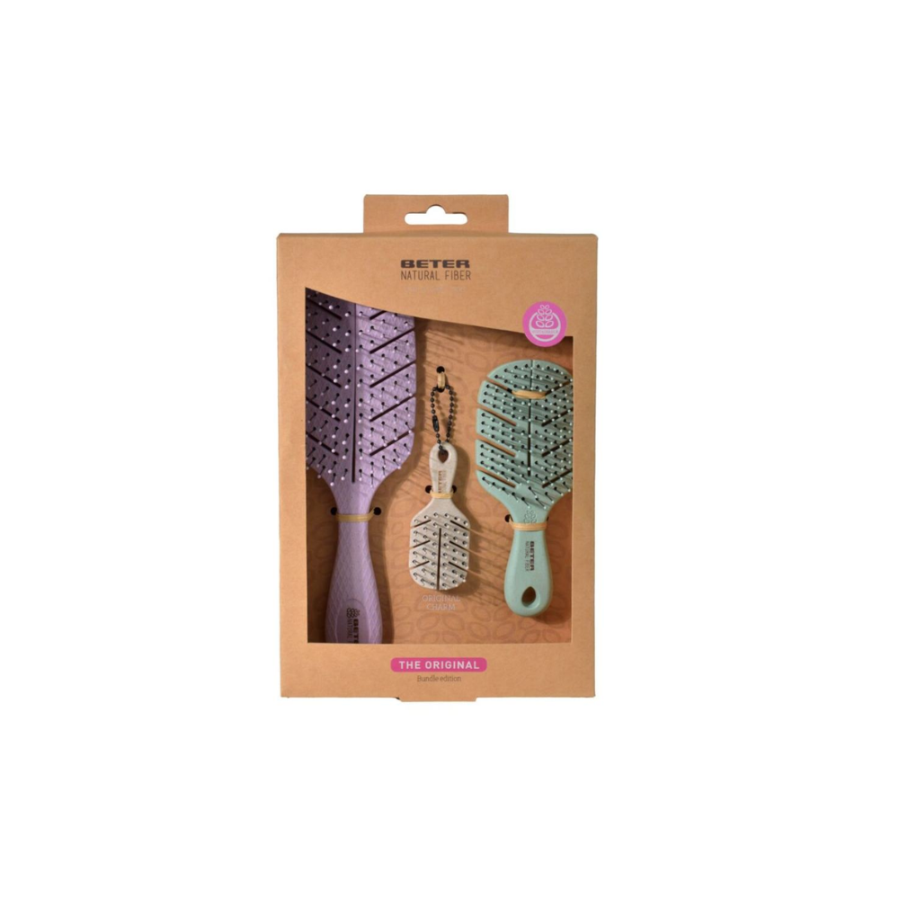 Beter Natural Fiber Hair Brush Set 14302
