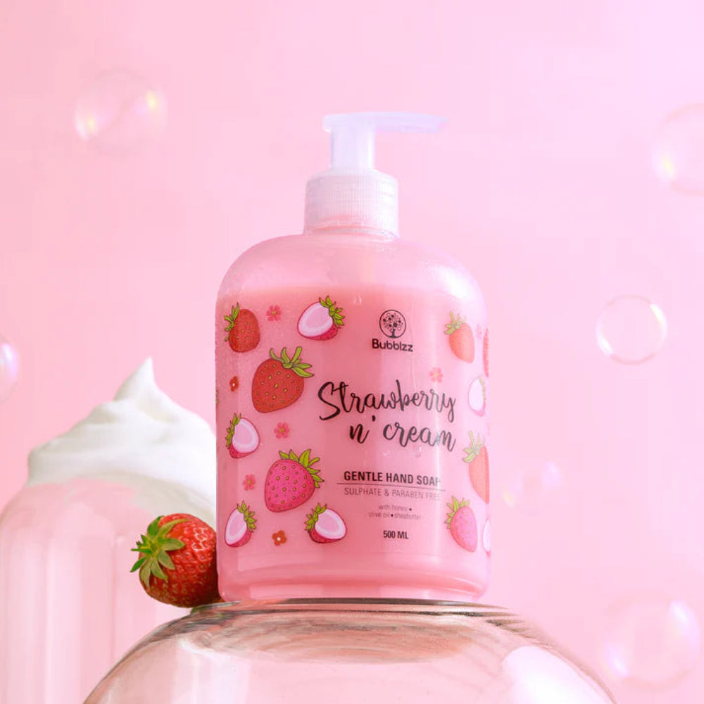 Bubblzz Strawberry N Cream Hand Soap 500ml