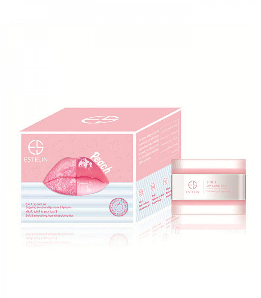 Estelin Peach 3in1 Lip Care Set 5ml