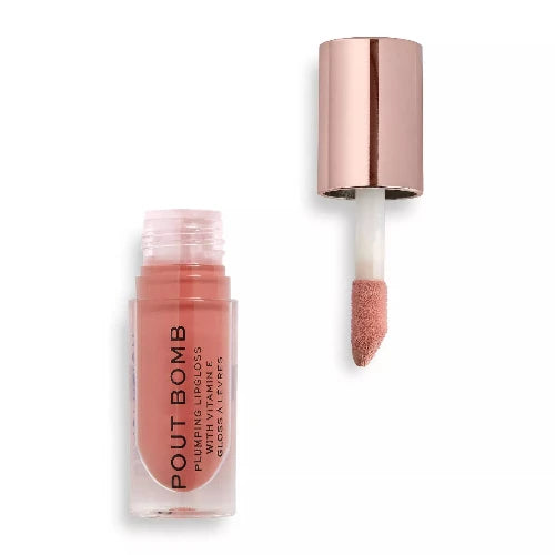 Revolution Pout Bomb Lip Gloss Kiss Nude