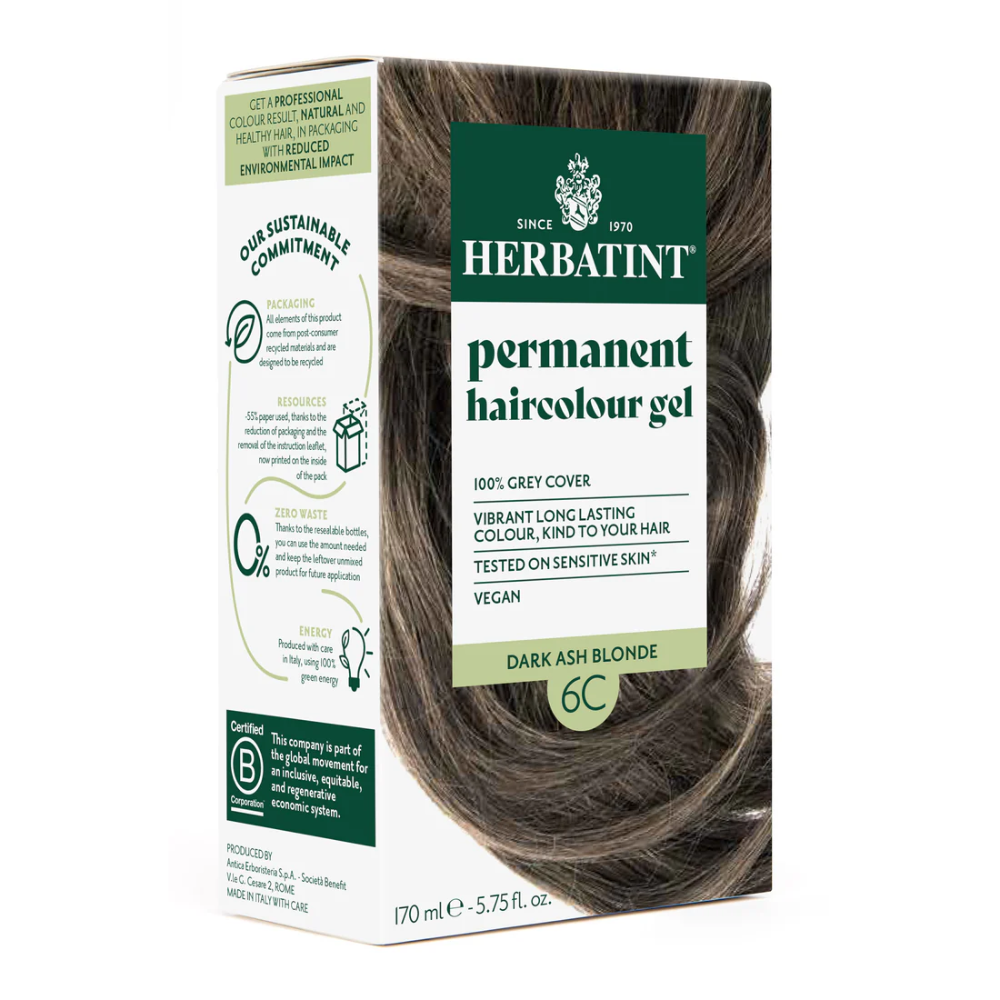 Herbatint Permanent Hair Colour Gel 170ml 6C