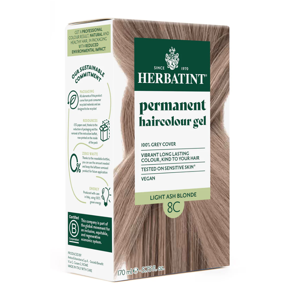 Herbatint Permanent Hair Colour Gel 170ml 8C