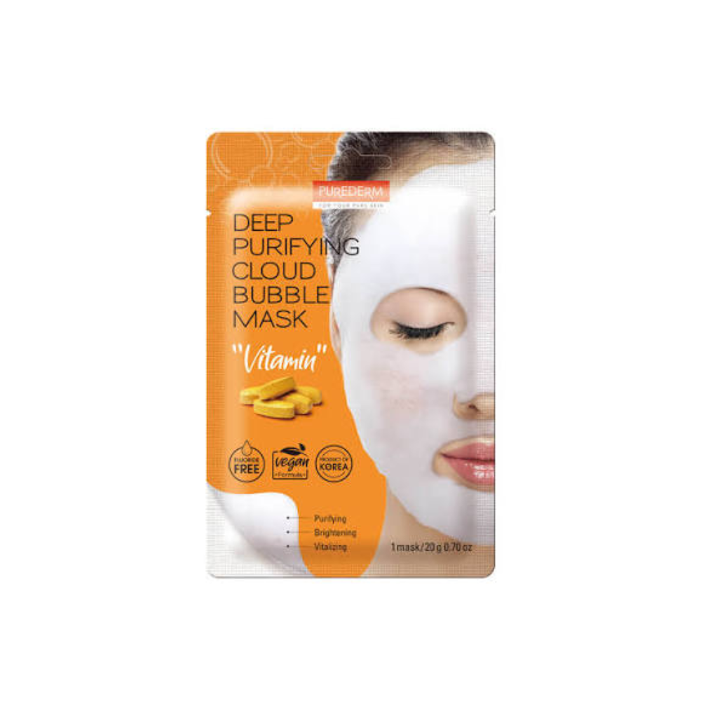 Purederm Deep Purifying Cloud Bubble Mask 20ml Vitamin