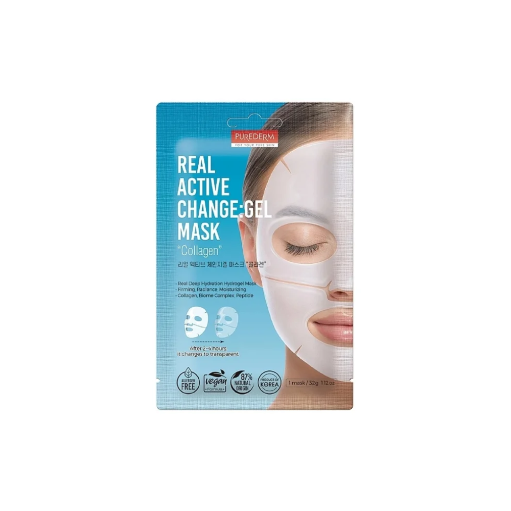 Purederm Real Active Change Gel Mask 32ml Collagen