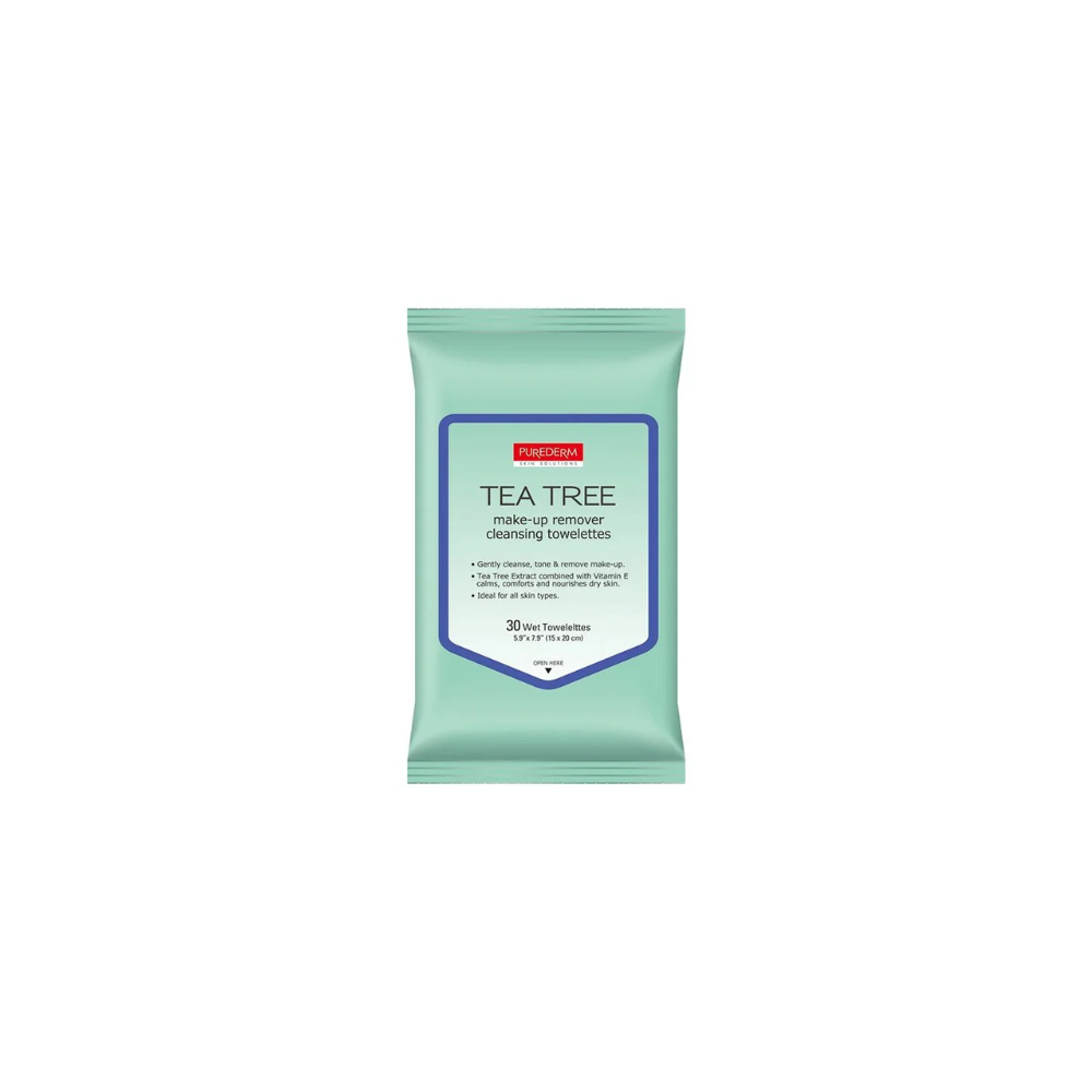 Purederm Tea Tree Make Up Remover 30 Wipes