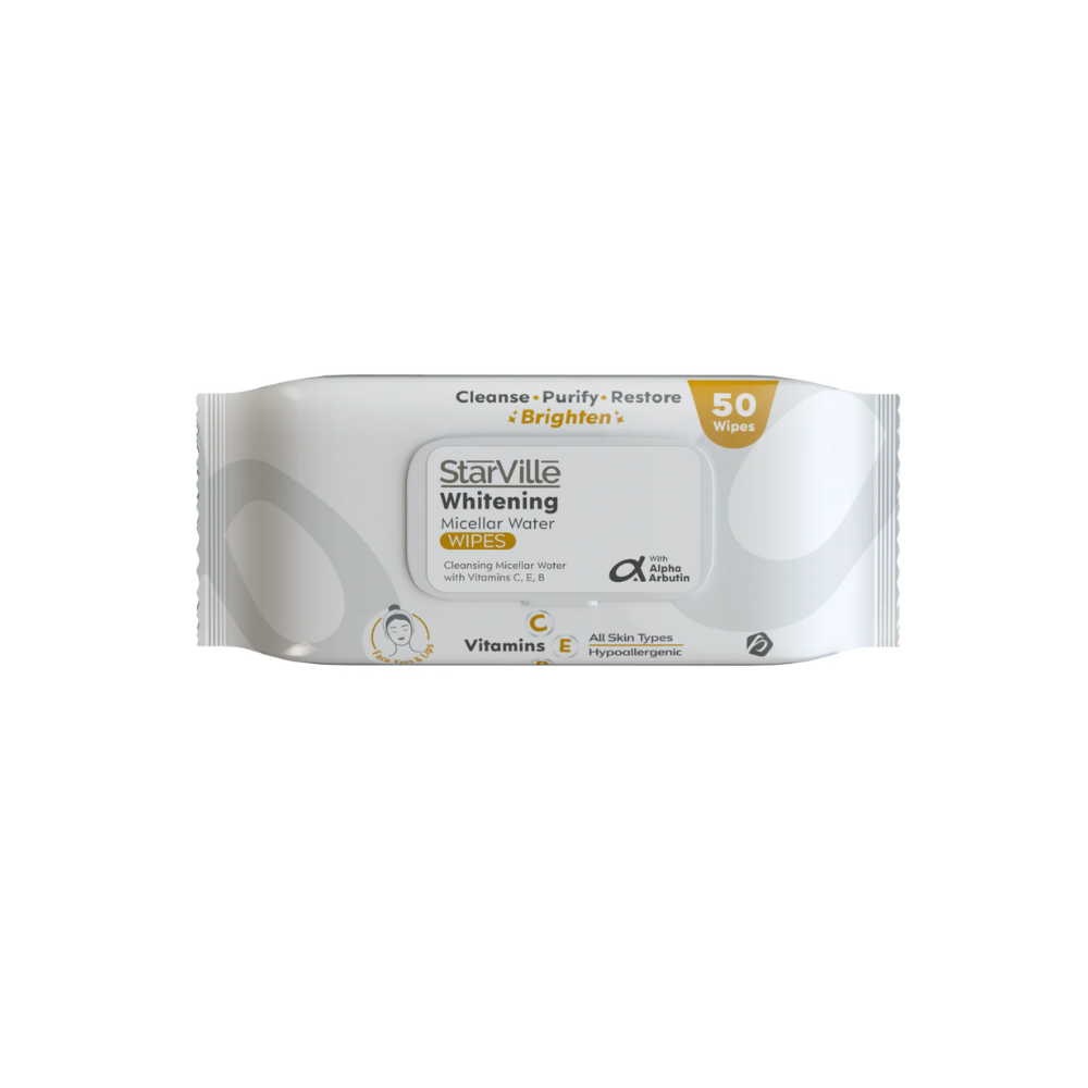 Star Ville Micellar Water 50 Wipes Whitening
