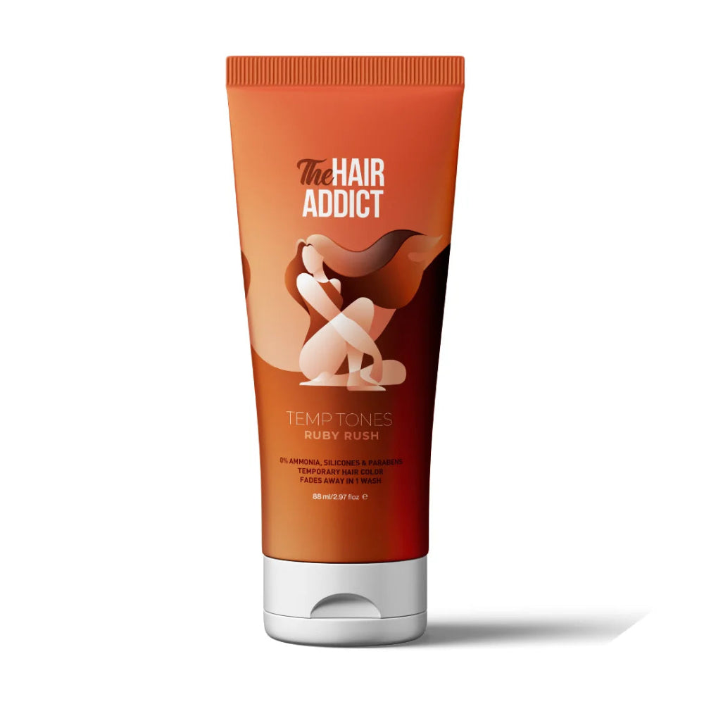 The Hair Addict Temp Tones 88ml Ruby Rush