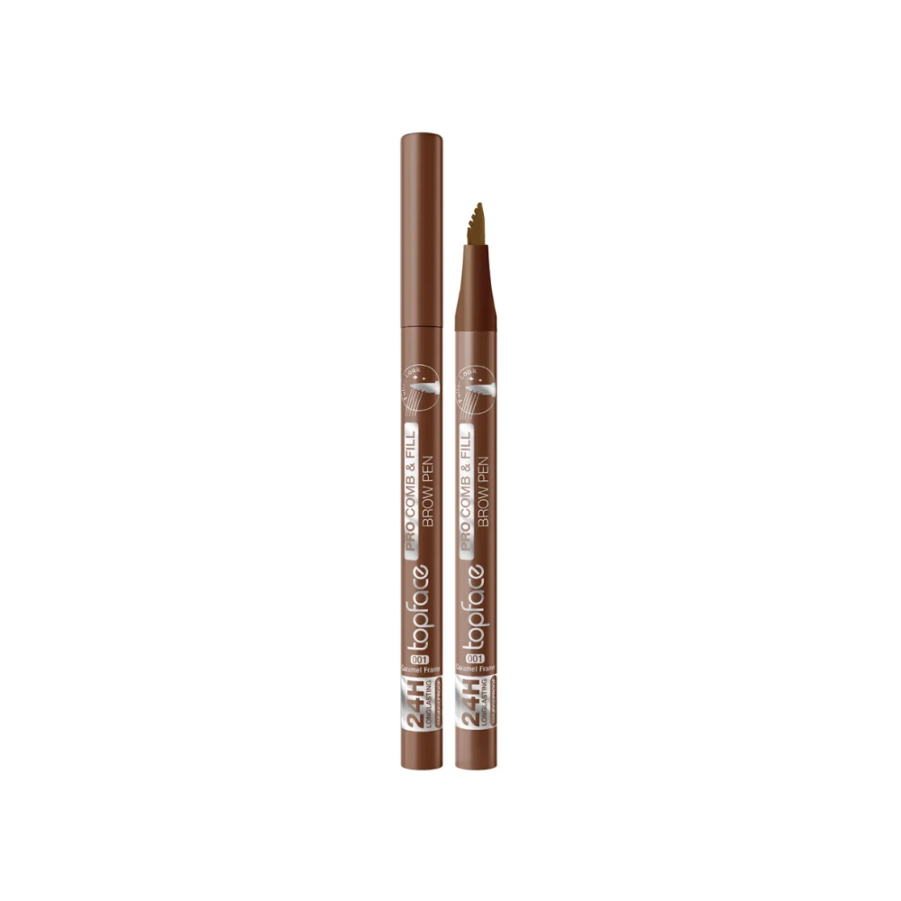 Top Face Pro Comb&Fill Brow Pin 001