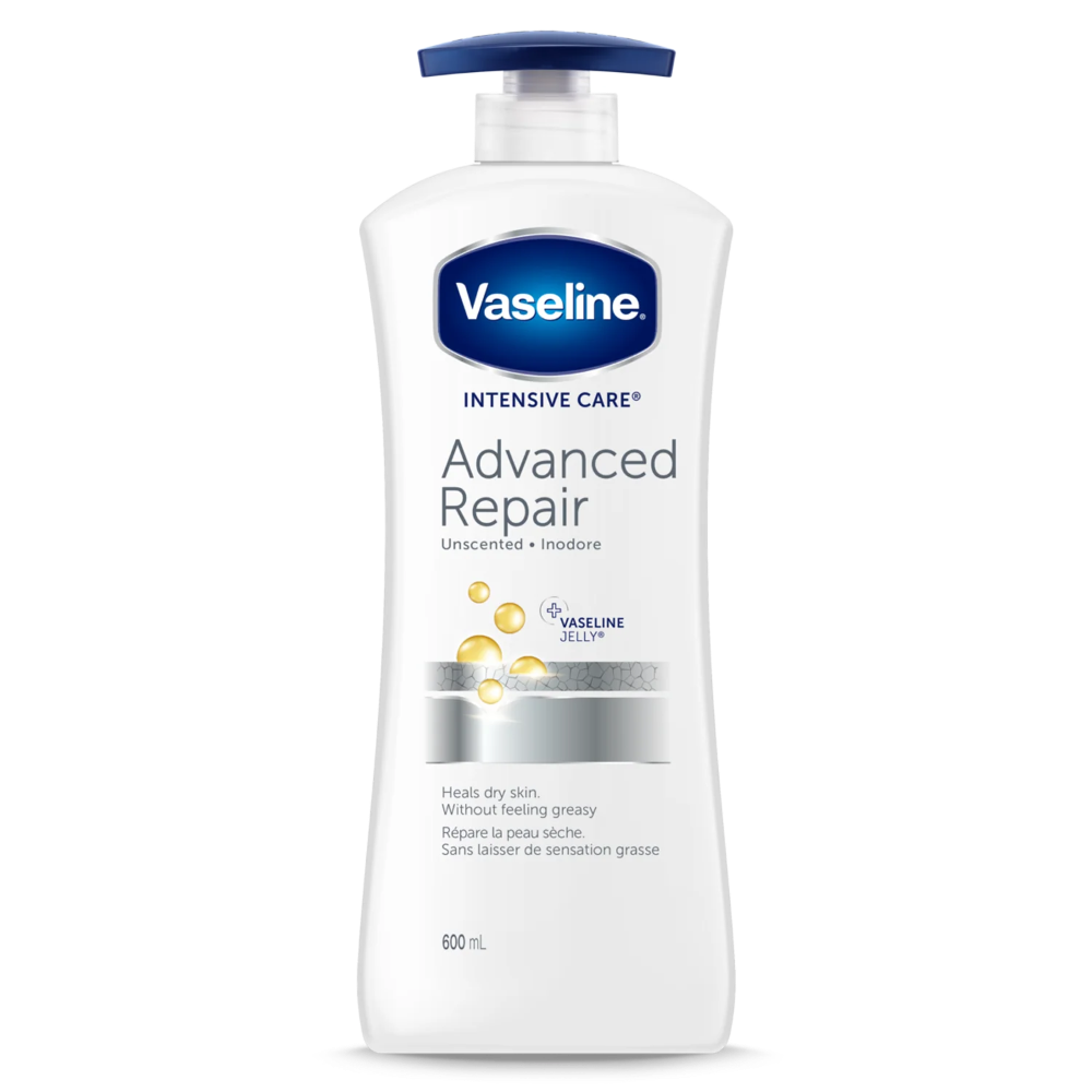 Vaseline Advanced Repair unscented Lotion 600ml