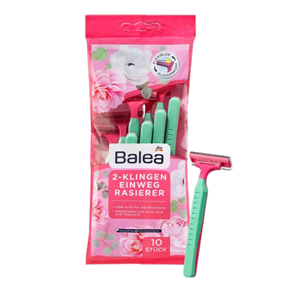 Balea 2 Klingen Einweg Rasierer 10P