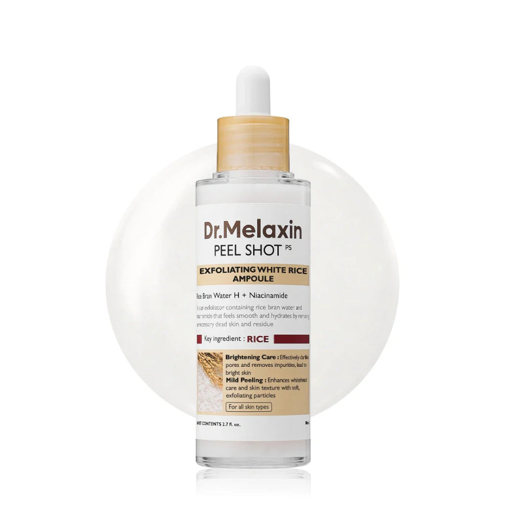 Dr.Melaxin Peel Shot Exfoliating Whit Rice Ampoule 80ml