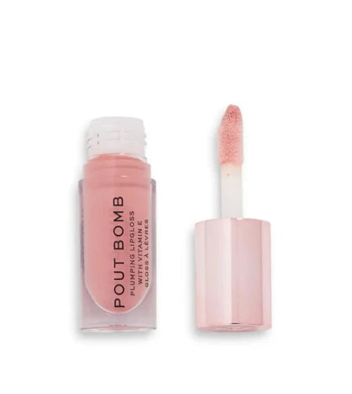 Revolution Pout Bomb Lip Gloss Doll Nude