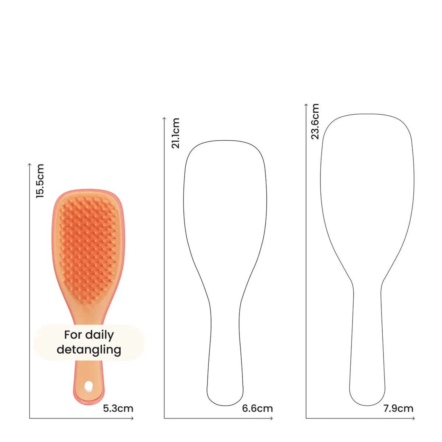Tangle Teezer Detangling Straight Curly Brush 4536