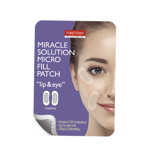 Purederm Micro Fill Patch Lip&Eye 2P