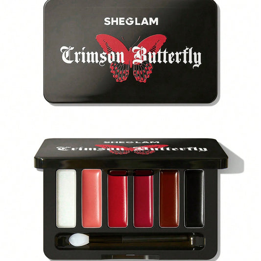 Sheglam Crimson Butterfly Kiss Lip Gloss Palette