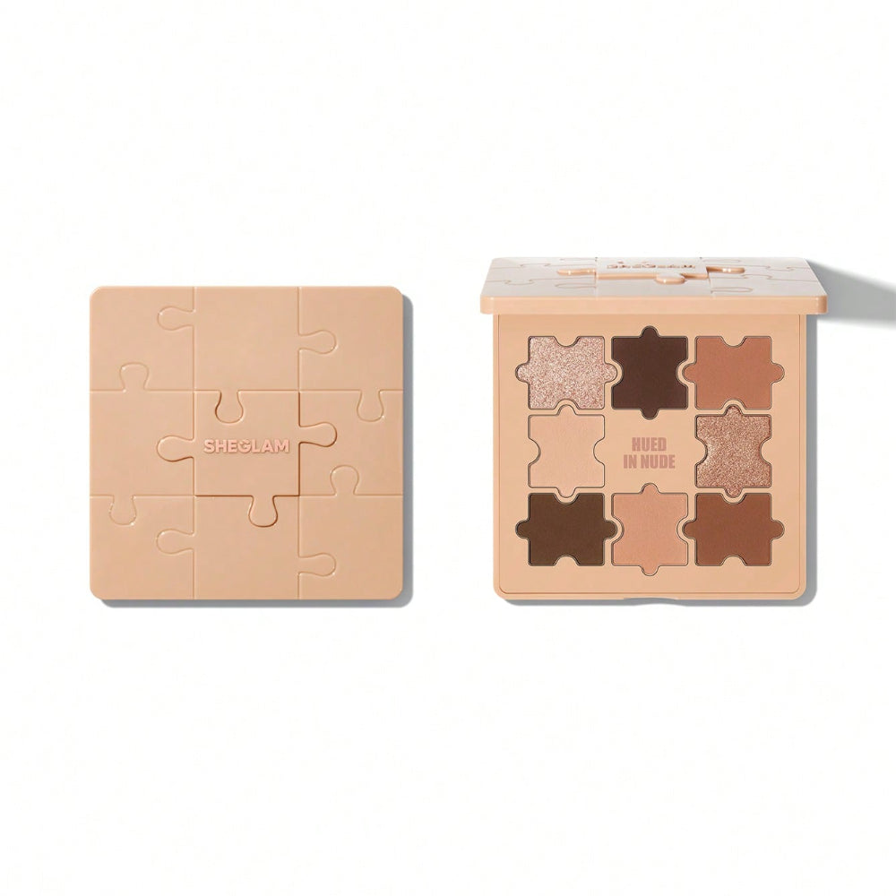 Sheglam Jazy Jigsaw Eyeshadow Palette 8ml Hued In Nude