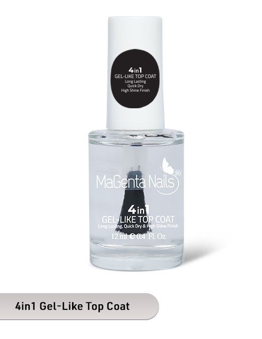 Magenta Nail Gel Like Top Coat 