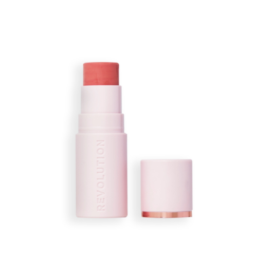 Revolution Silk Blush Blusher Stick Peachy Pink