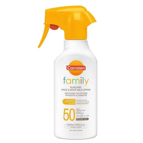 Carroten Family Suncare Milk SPF50 Spray 270ml