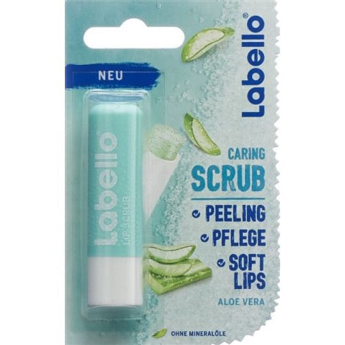 Labello Caring Scrub Aloevera Lipbalm 5.5ml