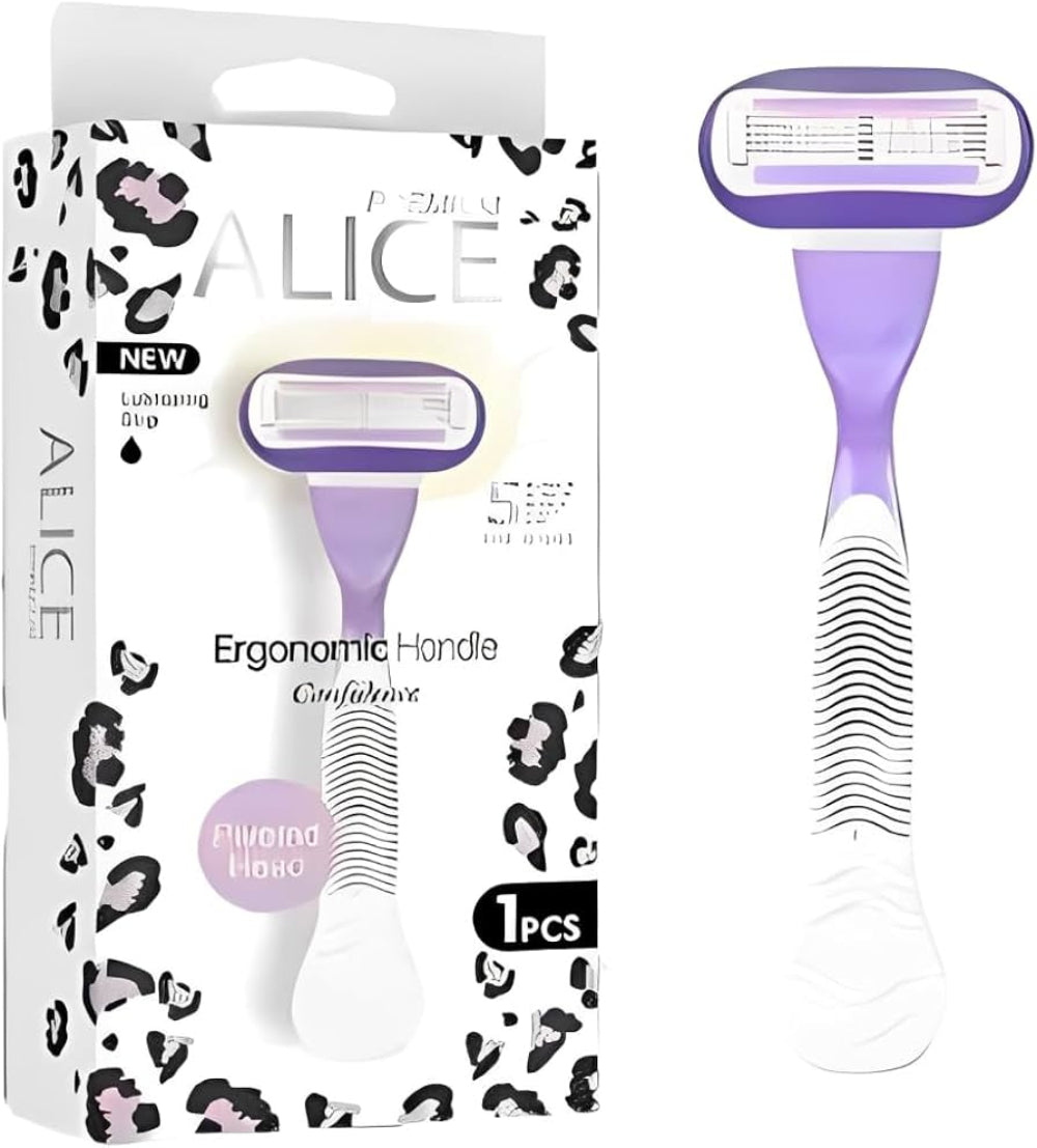 Alice Ergonomic Handle Confidence 5 Blade Violet