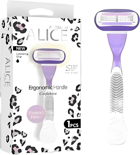 Alice Ergonomic Handle Confidence 5 Blade Violet