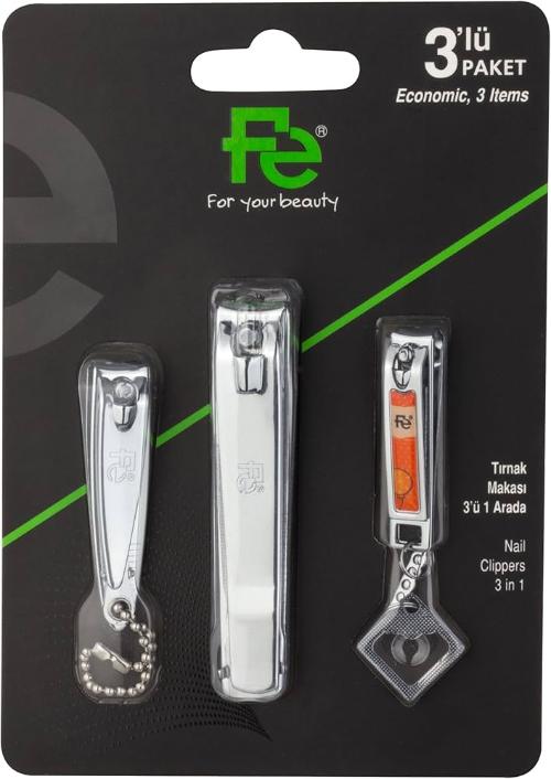 Fe Nail Clippers Set Of 3 FEPI040