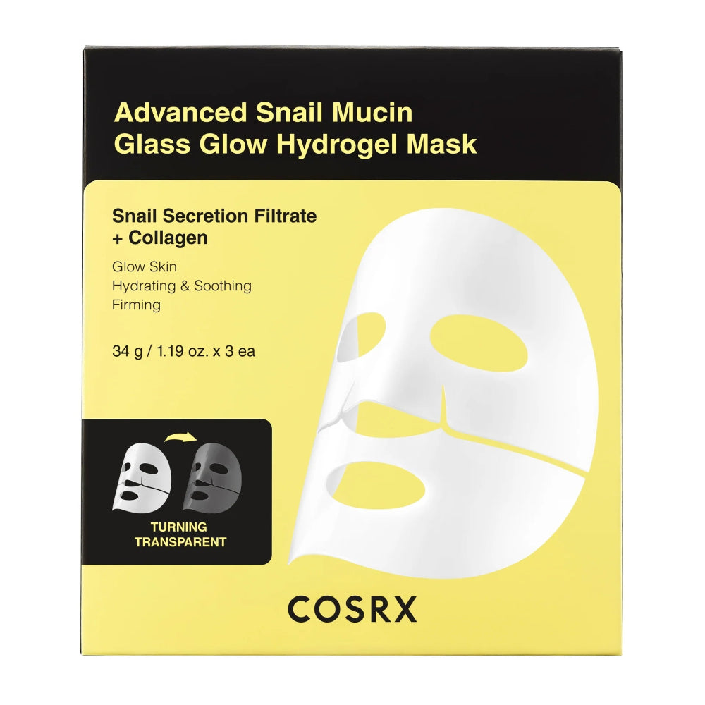 Cosrx Advanced Snail Mucin Glass Glow Hydro Gel 3 Mask