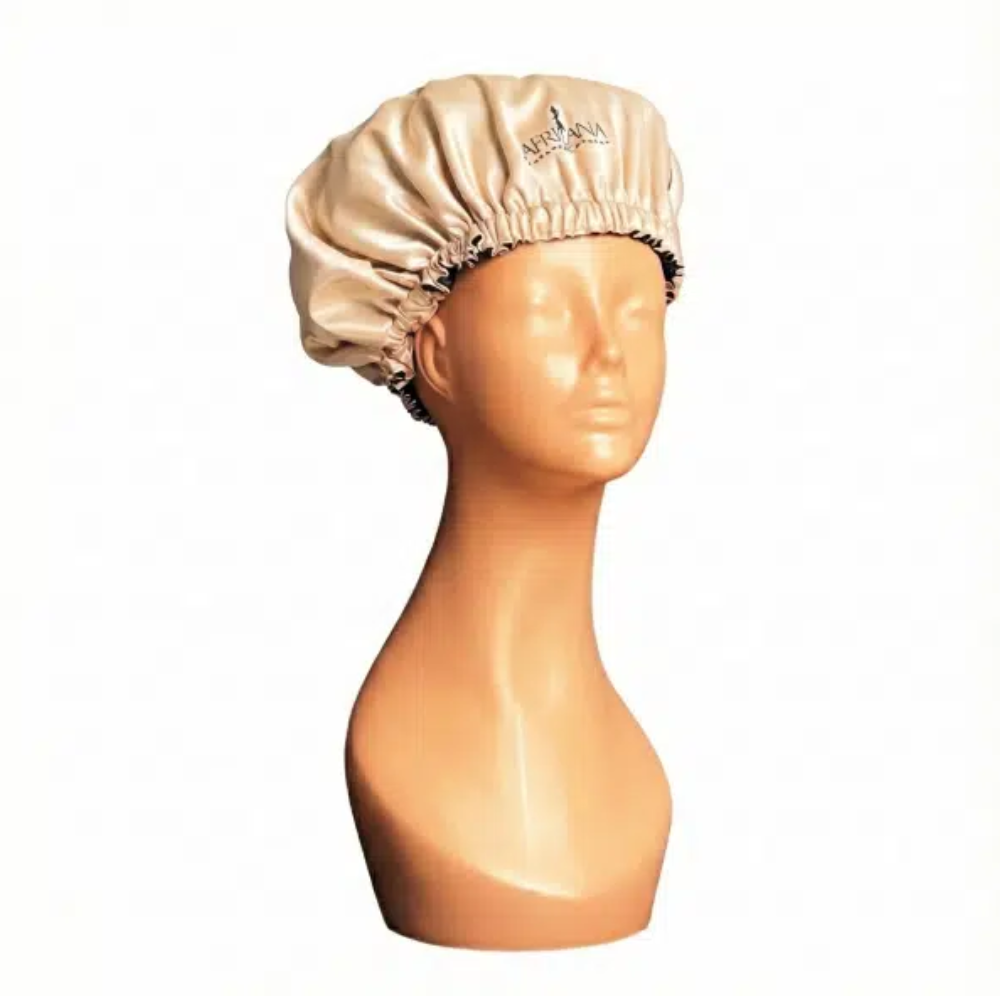 Africana NPC Satin Luxury Bonnet Champagne