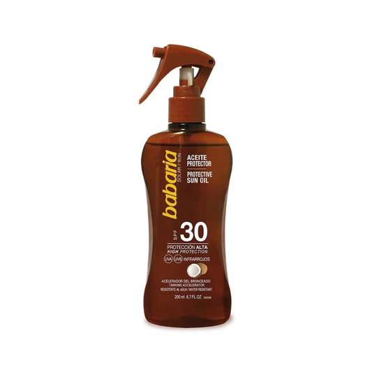 Babaria Sun 30spf Tanning Oil Spray 200ml
