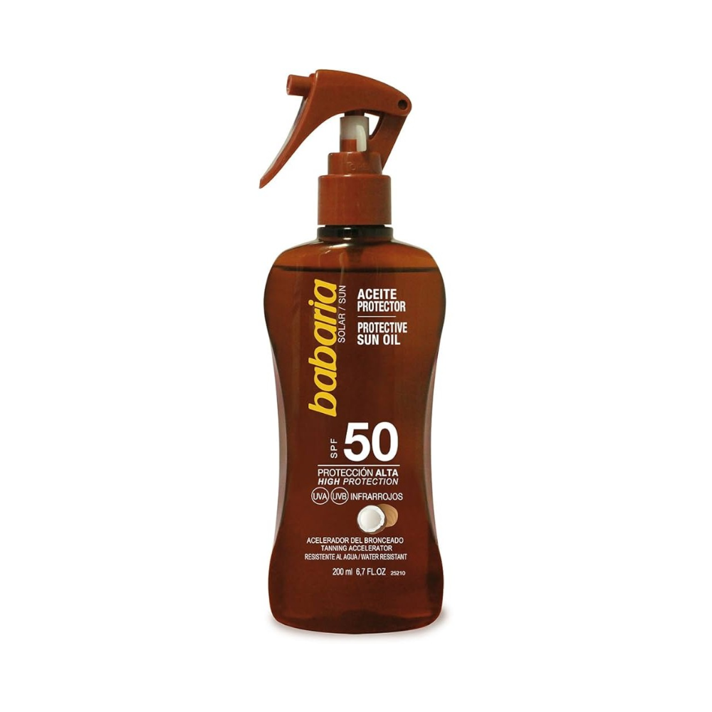 Babaria Sun 50spf Tanning Oil Spray 200ml