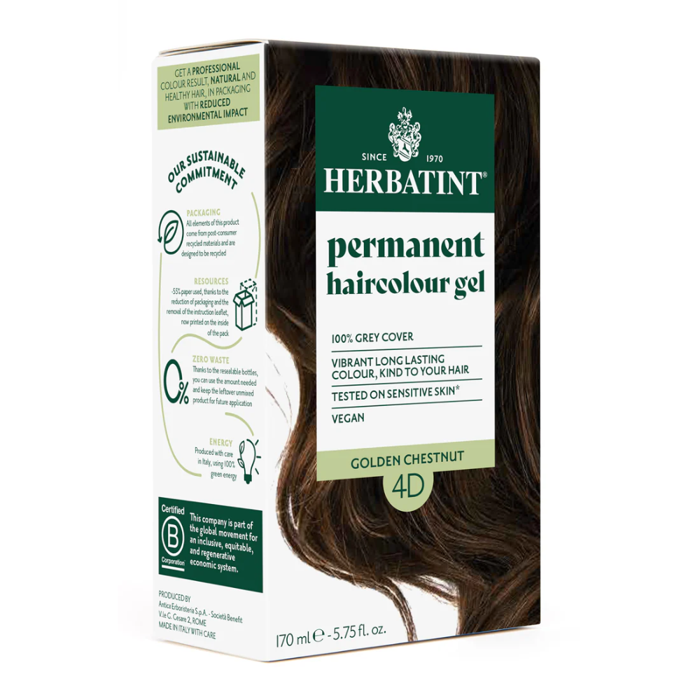 Herbatint Permanent Hair Colour Gel 170ml 4D