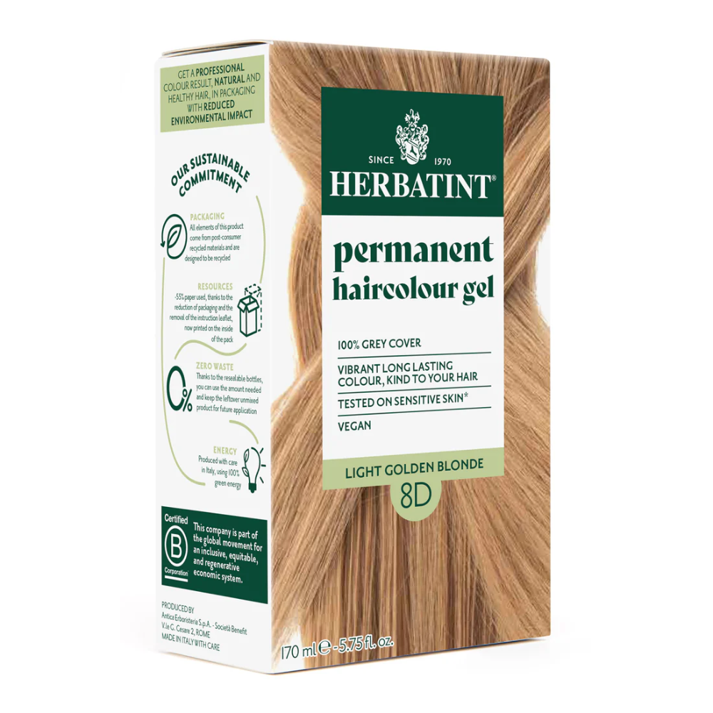 Herbatint Permanent Hair Colour Gel 170ml 8D