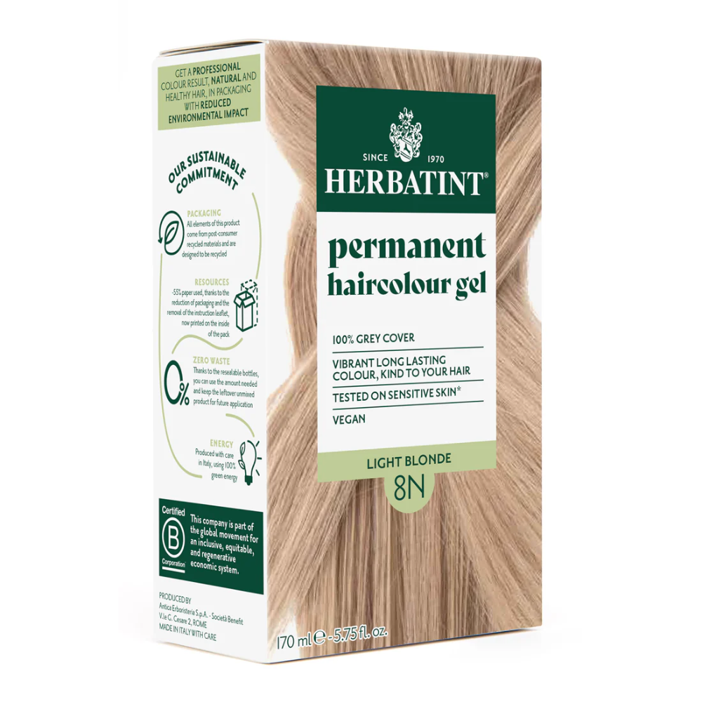 Herbatint Permanent Hair Colour Gel 170ml 8N