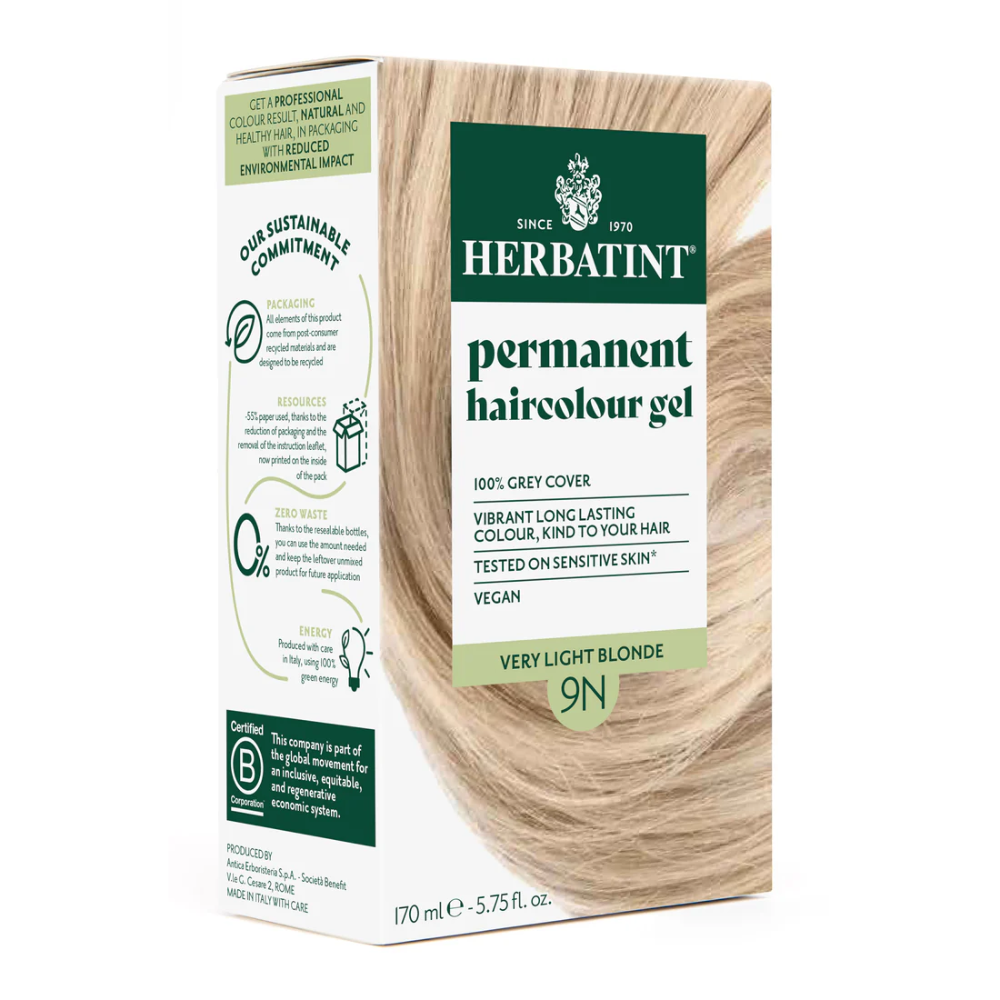 Herbatint Permanent Hair Colour Gel 170ml 9N