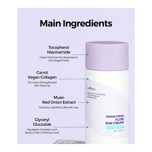 Isntree Onion Fresh Fluid Sun Cream 50ml