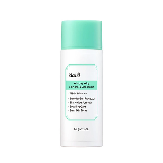 Klairs All Day Airy Mineral 50spf Sunscreen 60ml
