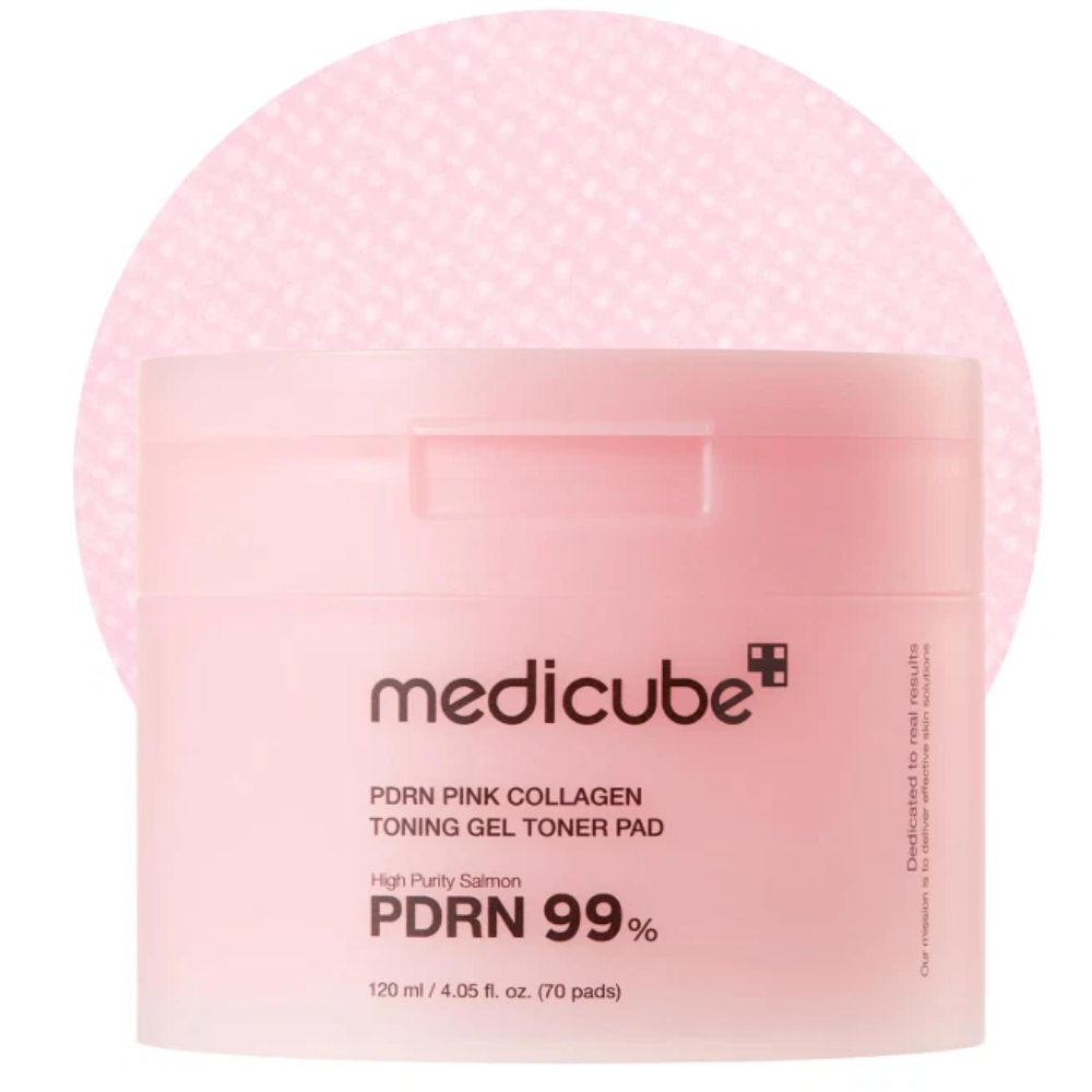 Medicube PDRN Pink Collagen Toning Gel Toner 70 Pads