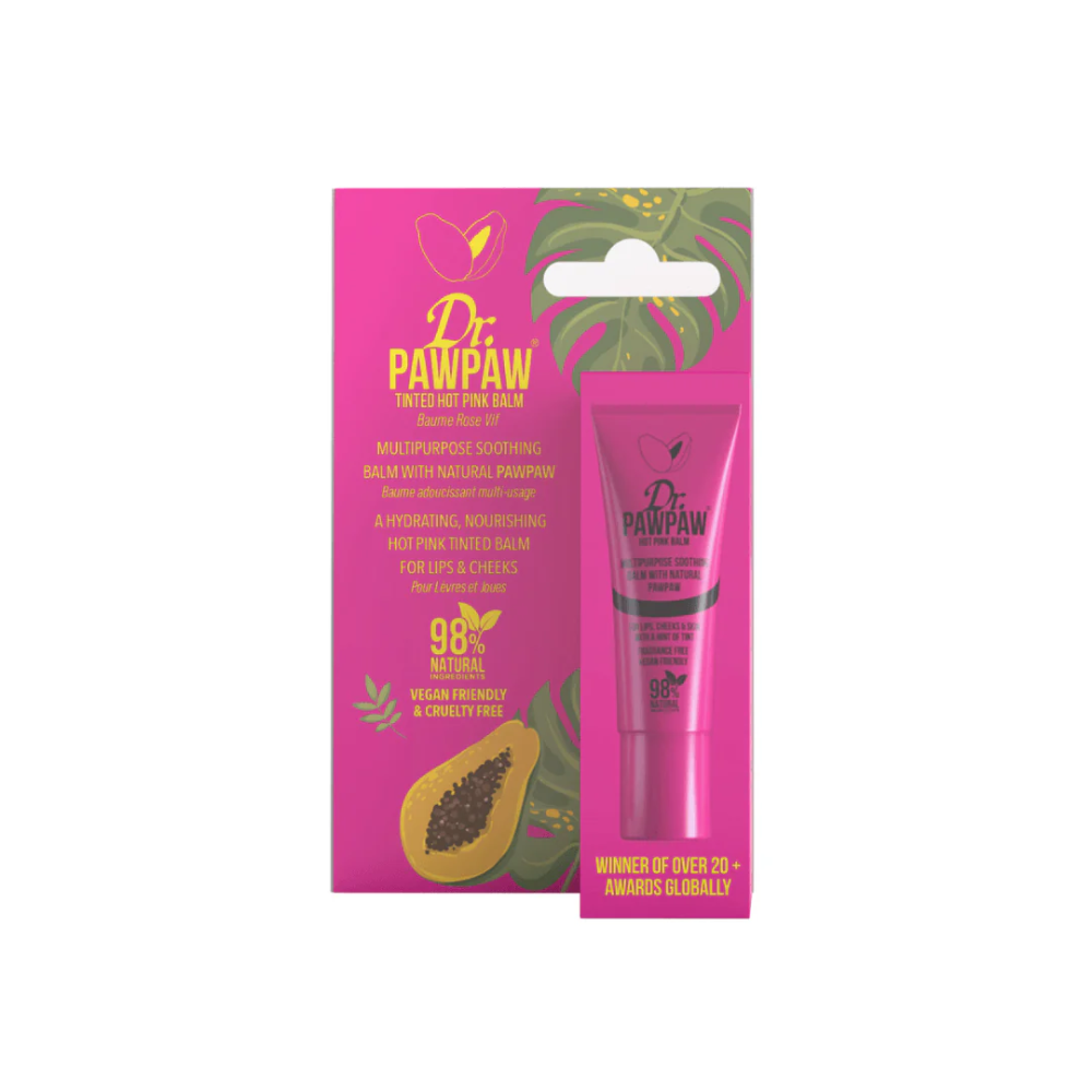 Pawpaw Tinted Hot Pink Lip Balm 10ml5060372800641