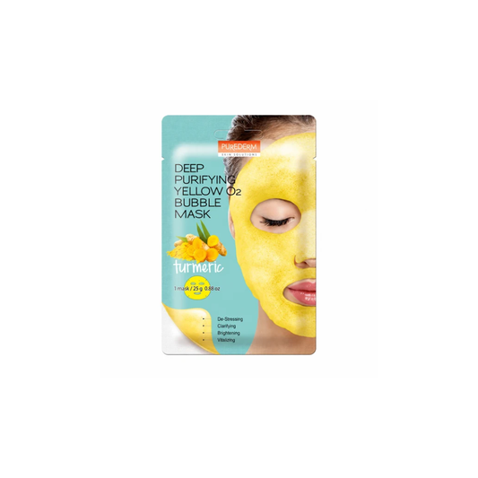 Purederm Deep Purifying Yellow O2 Bubble Mask 25ml