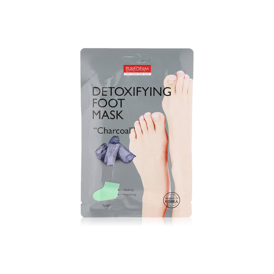 Purederm Detoxifying Charcoal Foot Mask 1P