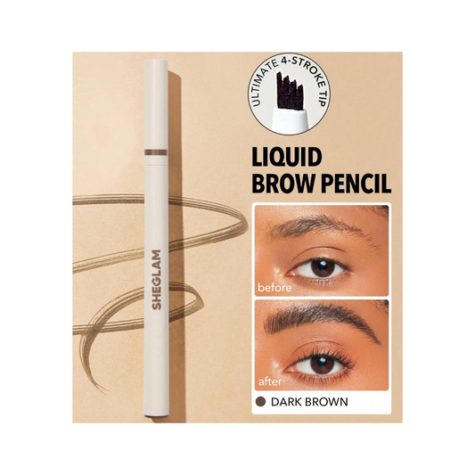 Sheglam Feather Better Liquid Eyebrow Pencil 0.6ml Dark Brown
