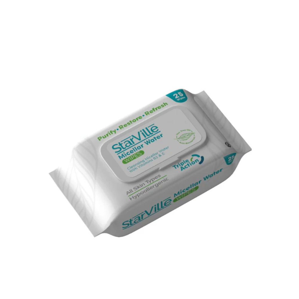 Star Ville Micellar Water 25 Wipes