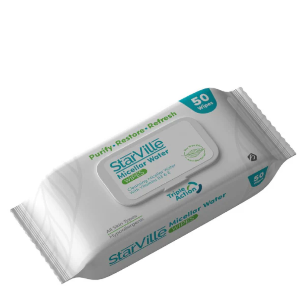 Star Ville Micellar Water 50 Wipes