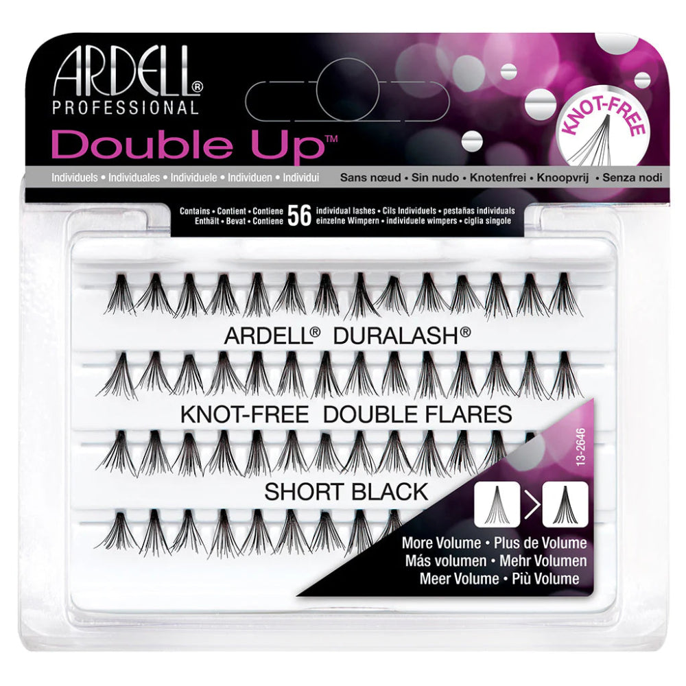 Ardell Double Individual Knot Free Flare Lashes Short Black