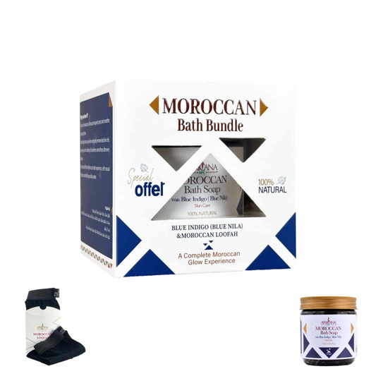 Africana NPC Moroccan Bath Bundle 300ml Blue Indigo