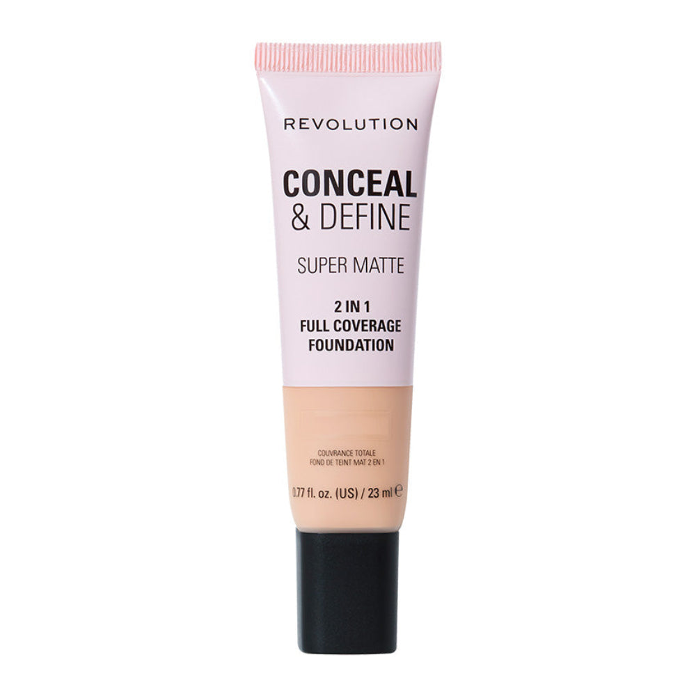 Revolution Conceal&Define Matte Full Coverage Foundation F1N