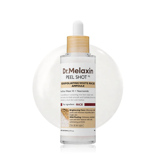 Dr.Melaxin Peel Shot Exfoliating Whit Rice Ampoule 80ml