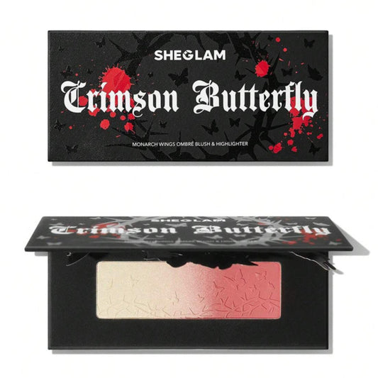 Sheglam Crimson Butterfly Monarch Blush&Highligther Palette